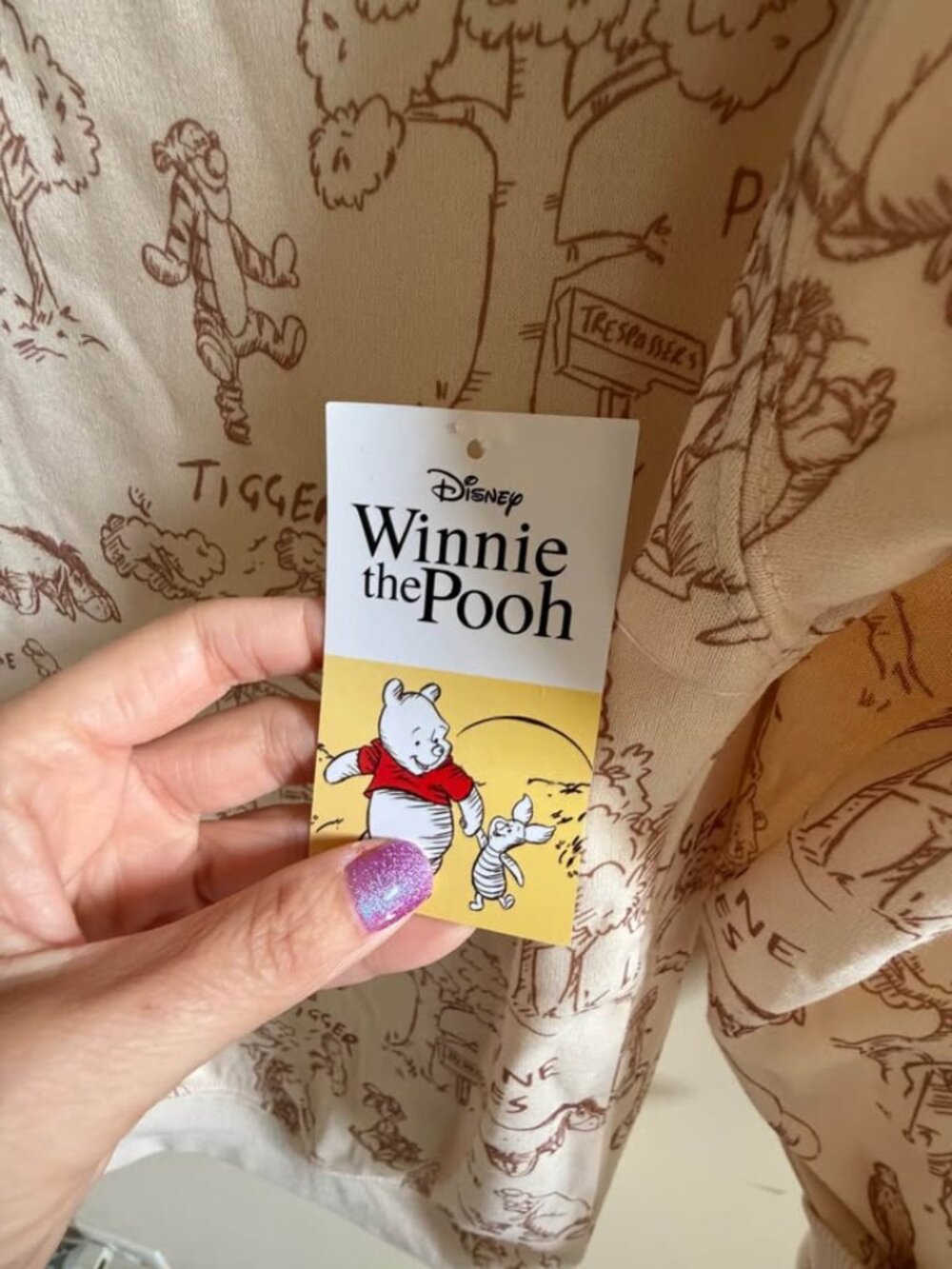 Winnie-the-Pooh Fleece Crewneck Sweatshirt New XXS